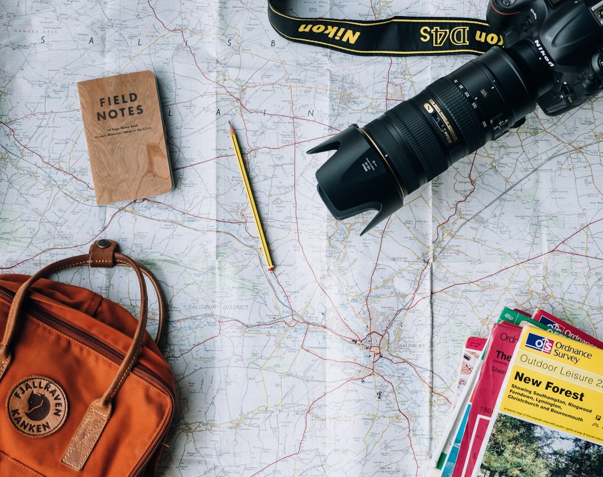 Travel map and planning essentials